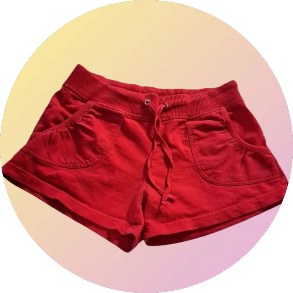 Feathers Women's Red Casual Shorts